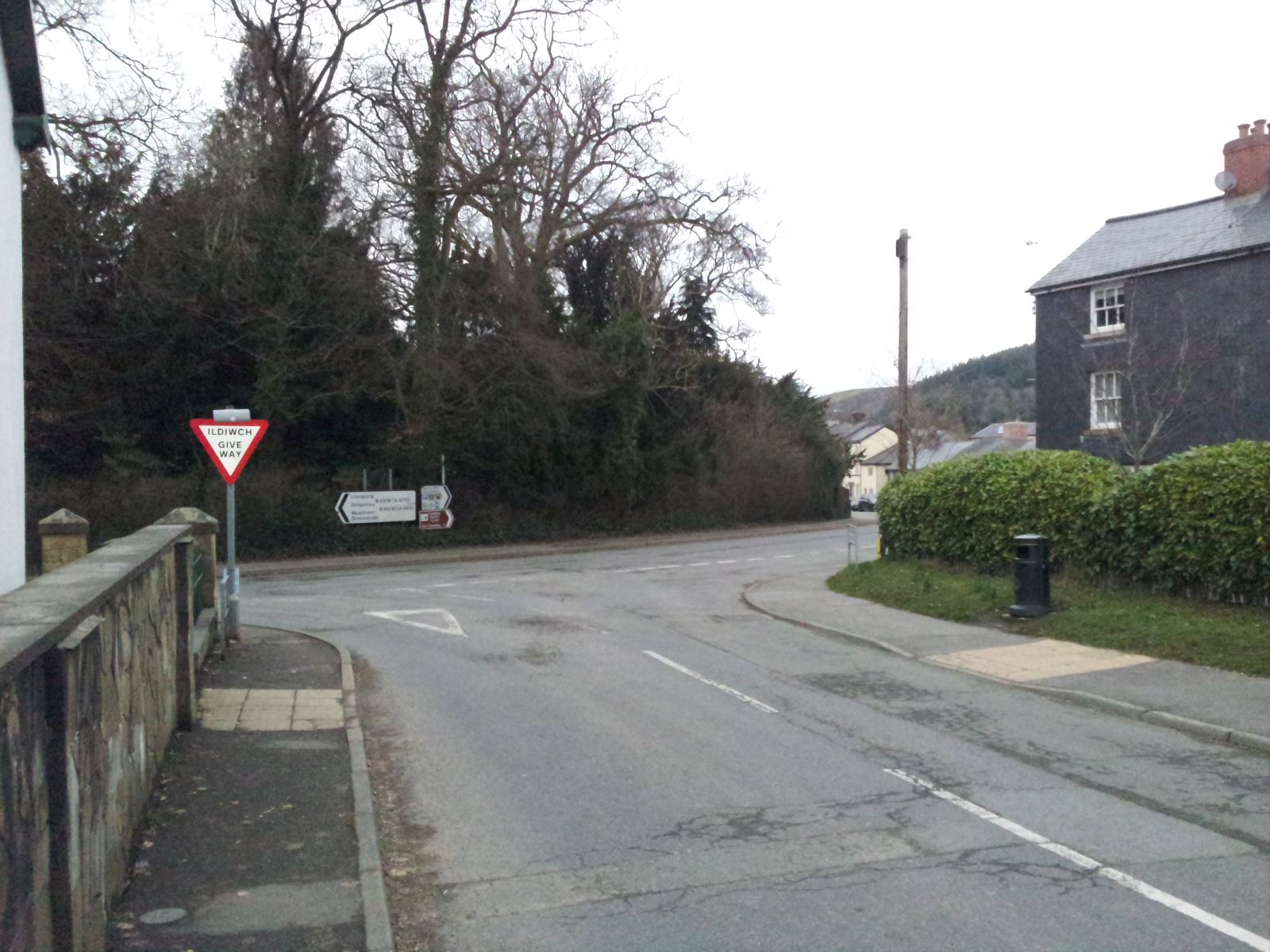 Heading into Llanidloes from South Wales on the alternative Scenic Route