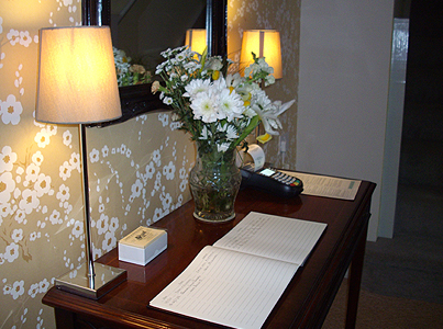 Llanidloes Guest House Comments Book Bed and Breakfast Llanidloes guest house Reception
